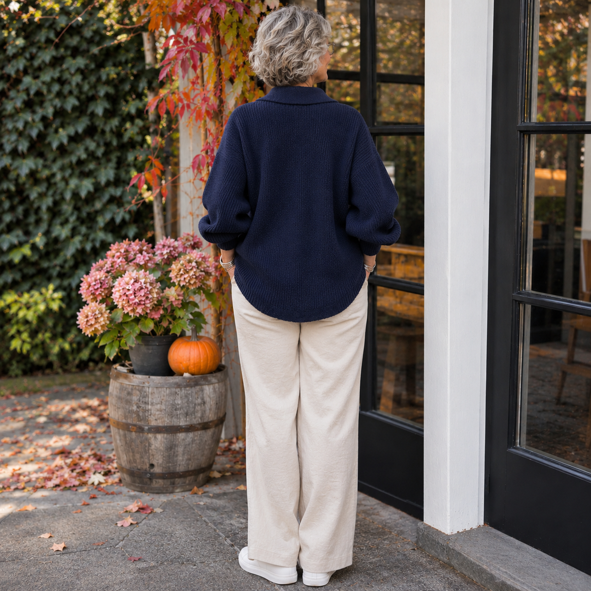 Isadora | Oversized Collared Cardigan