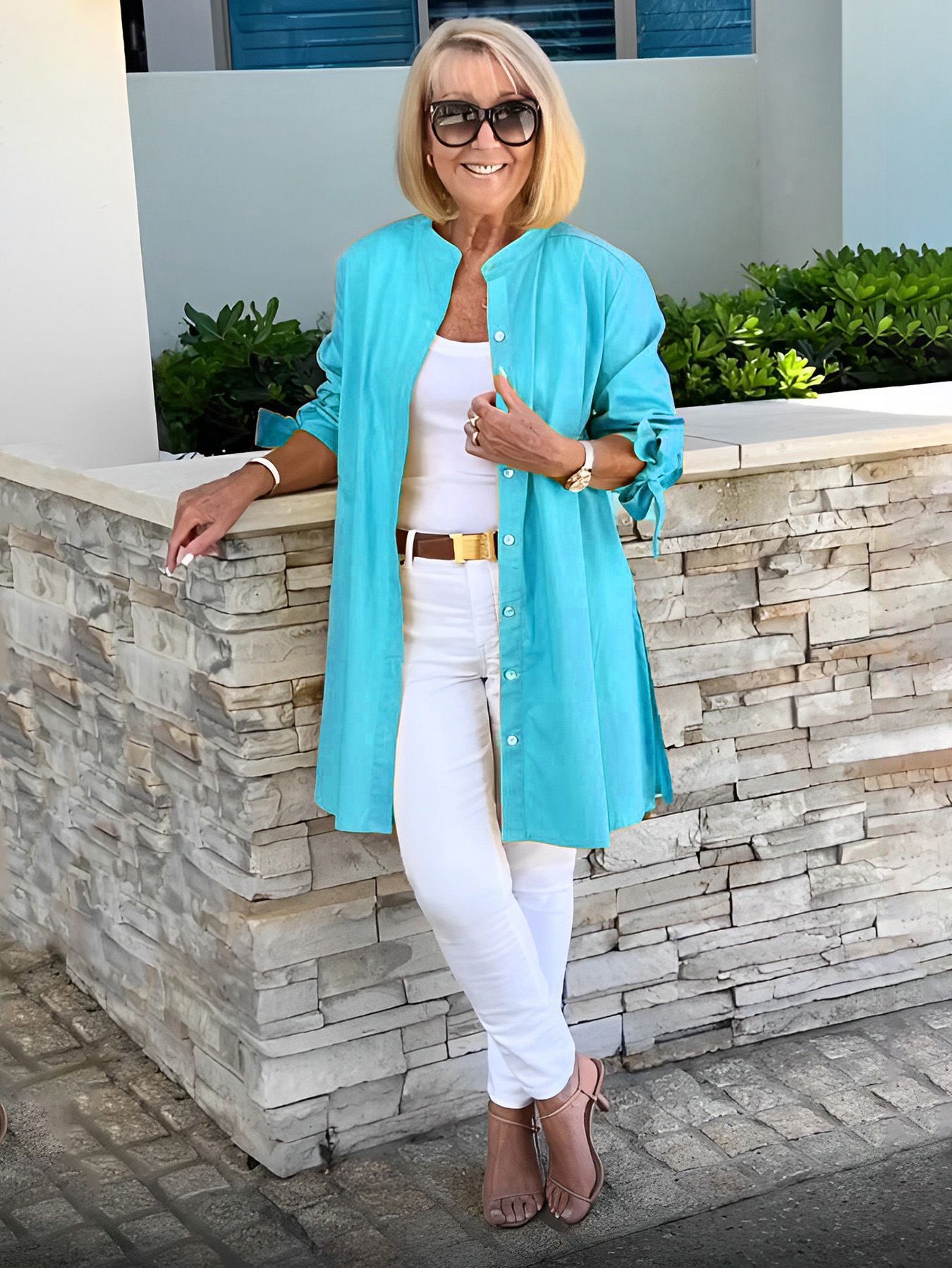 CÉLINA™ - Long Shirt Jacket