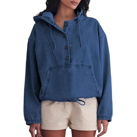 MECAELLA™ - Denim Hoodie Jacket