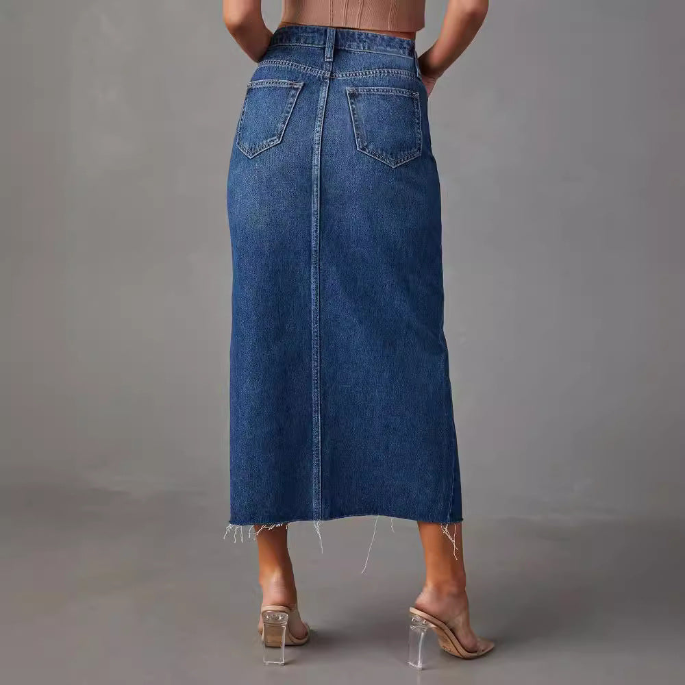 DENISE™ – High-Waist Denim Skirt