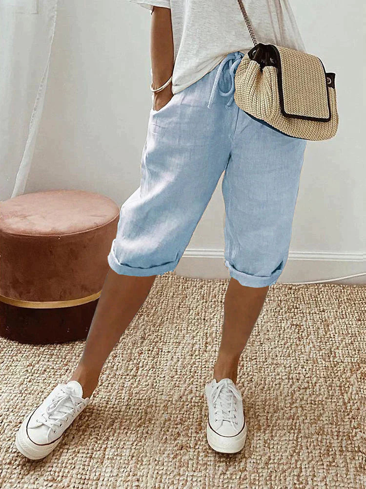 LUI™ – LIGHT COTTON-LINEN SHORTS